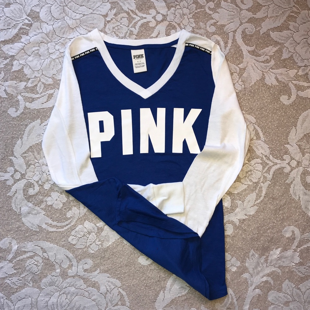 PINK long sleeve lounge tee